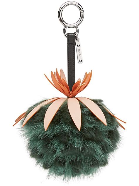 fendi pineapple bag charm worn|Fendi Fur Pineapple Bag Charm .